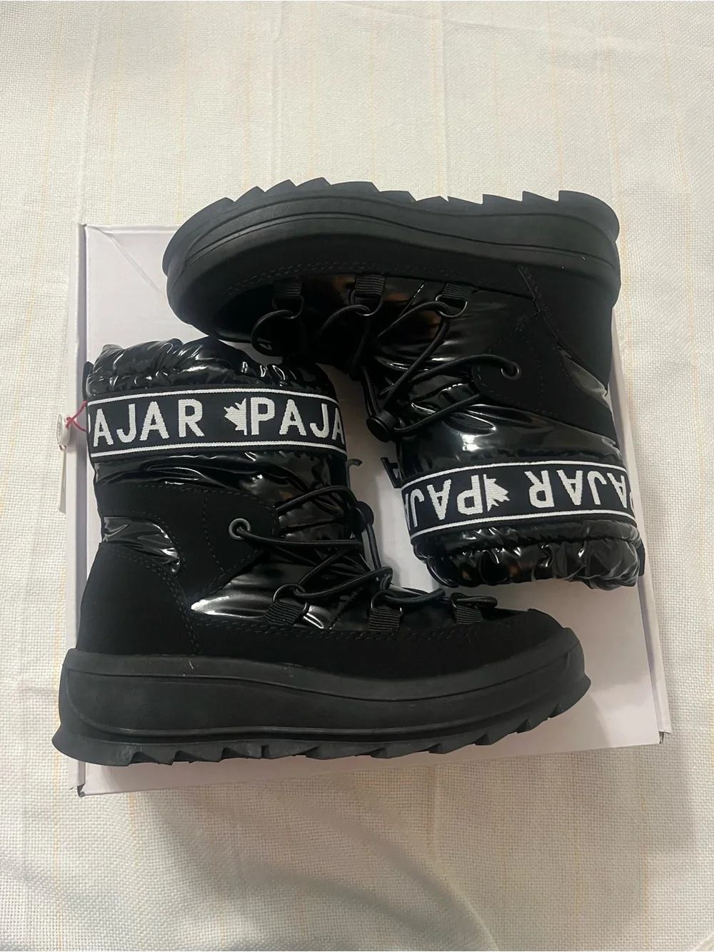 Pajar Women's Black Logo-Trim Winter Boots